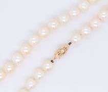 7.5mm White Fresh Water Pearl Necklace