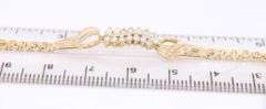 Stunning Yellow Gold Diamond Bar Bracelet