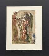 Very Collectible Salvador Dali Woodblock from The Divince Comedy Suite Circa 1964