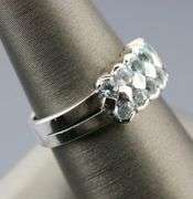 Sparkling Sky Blue Topaz size 8.5 ring