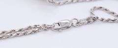Art Deco 925 Sterling Silver Peridot V Style Necklace