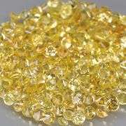 Fantastic 5.43ct diamond cut yellow Sapphire set