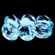 Bright 14.42ct sky blue Topaz set