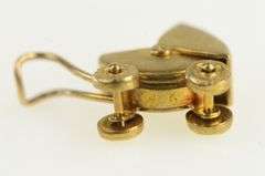 14K Yellow Gold Articulated Baby Carriage Pram Mother Charm/Pendant