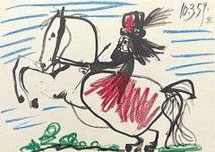 Very Collectible Pablo Picasso Lithograph from Toros y Toreros Circa 1961