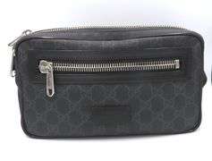 Preowned Gucci GG Black Belt Bag