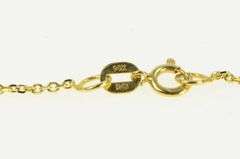 14K Yellow Gold 5.5mm Cultured Freshwater Pearl Chain Necklace