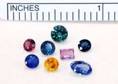 Rainbow Natural Sapphires - Lot of 8
