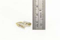 14K Yellow Gold 0.60 Ctw Marquise Diamond Bypass Engagement Ring