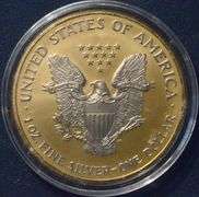 2006 Gold And Platinum Enhanced  Silver Eagle