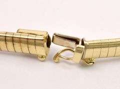 Amazing Omega Chain Necklace in 14K Yellow Gold