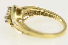 14K Yellow Gold Invis. Princess Diamond Cluster Engagement Ring