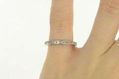 Platinum 0.75 Ctw Diamond Eternity Wedding Band Ring