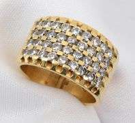 Flashy Wide Diamond Band