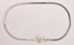 Herring Bone Chain Bracelet in Sterling Silver
