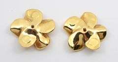 Lovely 14K YG Floral Earring Jackets