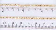 Popular Yellow Gold Rope Chain Necklace