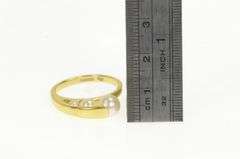 18K Yellow Gold Graduated Pearl Ornate Vintage Statement Ring