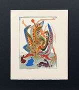 Very Collectible Salvador Dali Woodblock from The Divince Comedy Suite Circa 1964