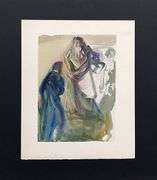 Very Collectible Salvador Dali Woodblock from The Divince Comedy Suite Circa 1964