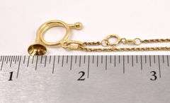 Glorious Trumpet Pendant Necklace In 14K Yellow Gold