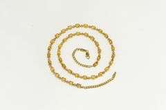14K Yellow Gold Oval Citrine Diamond Statement Tennis Necklace