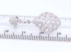 Sparkling White Gold Diamond Dangle Earrings