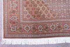 Hand Woven Persian Tabriz Fish Design 6.8x9.11