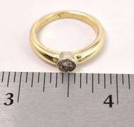 Adorable Solitaire Diamond Ring in 14K Yellow Gold