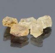 Untreated 10.40ct uncut Sunstone set