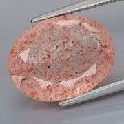 Collectors 8.24ct faceted Strawberry Quartz