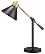 Sleek Black & Gold Desk Lamp Functional Elegance