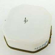 Vintage Handpainted Faience Porcelain Trinket Box