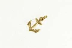 10K Yellow Gold Anchor Nautical Sailing Hope Symbol Charm/Pendant