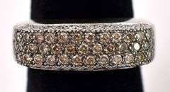 Fantastic 14K White Gold Fancy Brown Diamond Ring