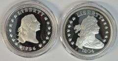 12 Fabulous 1 oz Replicas of Rarest US Silver Dollars in pure .999 fine silver