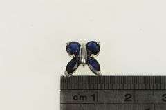 10K Yellow Gold Natural Sapphire Butterfly Change Symbol Pendant