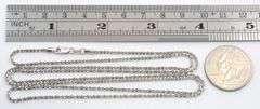 Sparkling 14k WG Long Necklace