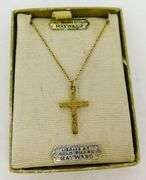 Vintage Hayward Gold Filled Cross & Chain w/Box