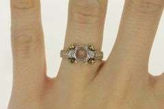 14K White Gold 8x6mm Oval Diamond Engagement Setting Ring