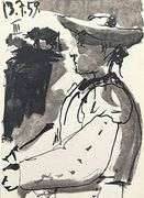 Very Collectible Pablo Picasso Lithograph from Toros y Toreros Circa 1961