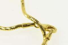 14K Yellow Gold 1.7mm Spiral Coil Vintage Textured Chain Necklace