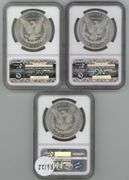 3 Diff. choice BU Morgan Silver Dollars in NGC MS63 holders