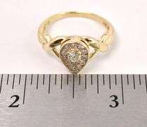 Astounding Diamond Ring In 14K Yellow Gold
