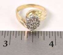 Amazing 14K Yellow Gold Diamond Ring