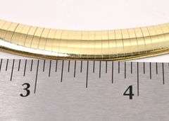 Amazing Omega Chain Necklace in 14K Yellow Gold