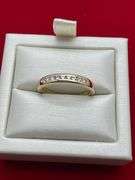 14K YELLOW GOLD AND DIAMOND BAND