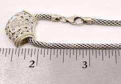 CZ Pendant Necklace in Sterling Silver