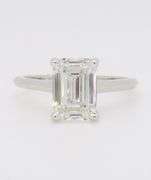 Certified Emerald Cut Diamond Solitaire