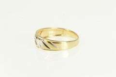 10K Yellow Gold Vintage Men's Diamond Wedding Band Ring